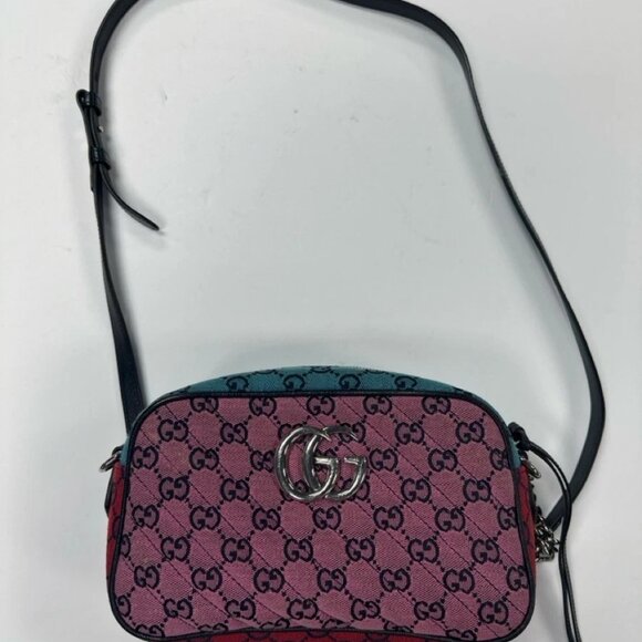 GUCCI MARMONT MULTICOLOR SMALL SHOULDER - Picture 1 of 6